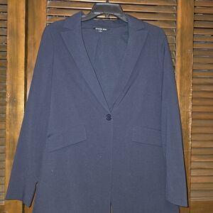 Gianni Bini Classic Black Single-Button Blazer